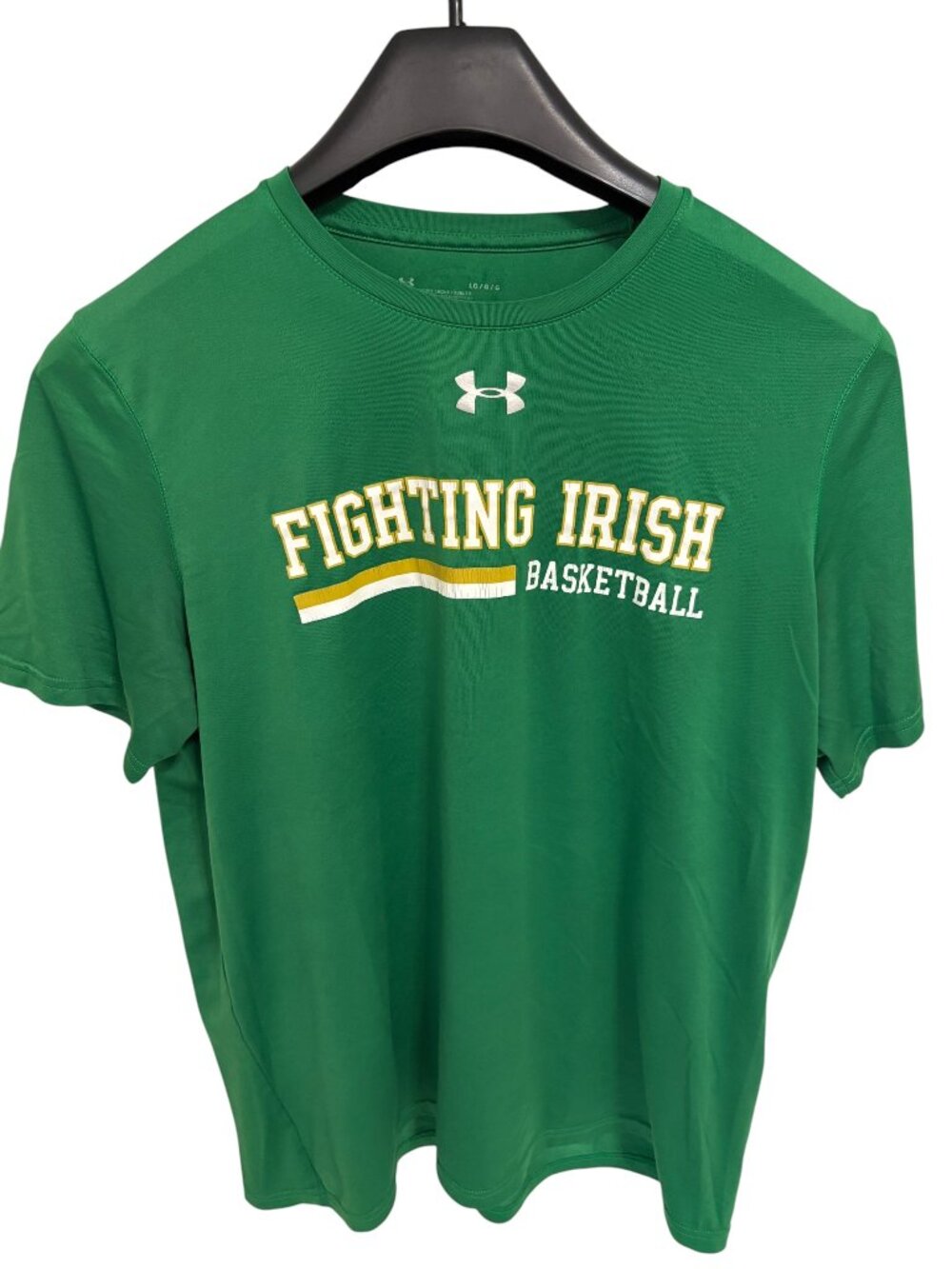 Under Armour Notre Dame Fighting Irish Basketball SS Shirt Mens Size Large